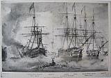 The Asia ,ship of the line of  Vice Admiral Sir Edward Codrington;